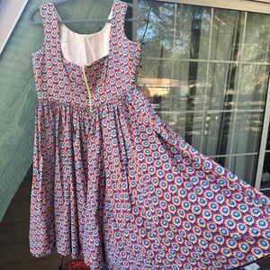 Handmade 100% Cotton Peasant Dress Oktoberfest Tavern Wench